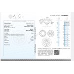 Prírodný diamant 0,18 I1 AIG Milan