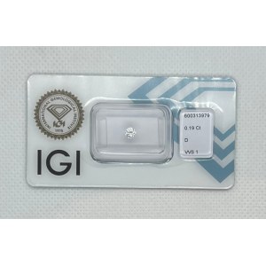 Diament 0.19 ct VVS D