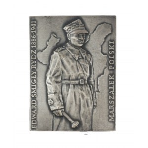 Medal Edward Śmigły Rydz Marszałek Polski / Bitwa Niemeńska 1920, Muzeum Wojska, Białystok 2001r., srebrzony, f. 5x6,5cm, [KUB]