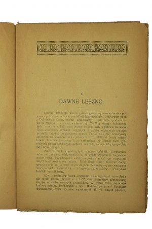 [LESZNO] KOPCZYŃSKI Tadeusz - W pierwszej rocznica oswobodzenia Ziemi Leszczyńskiej (January 17, 1921), [KI].