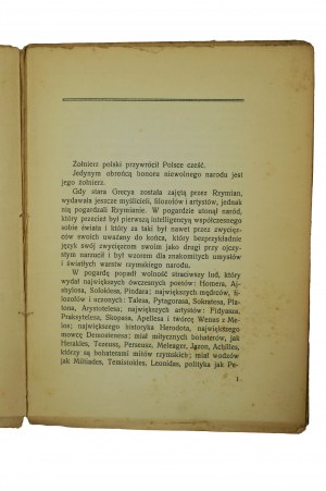 TETMAJER Kazimierz - O żołnierzu polskim 1795 - 1915, Oświęcim 1915r., [KI].