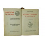 [KLOCEK - 5 Titel], Lemberger Bibliothek: 1. Das jüdische Viertel, seine Geschichte und Denkmäler [M.Bałaban], 2. Die Anfänge des lateinischen Erzbistums in Lemberg (...) und andere, [KI].