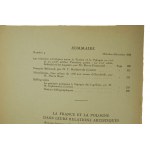 La France et La Pologne dans leurs relations artistiques vol. 1 No. 4, 1938r., [KI]