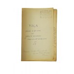 Zestaw pamiątek po Jerzym Żuławskim: 1. maszynopis przekładu na j. francuski dramatu IJOLA [1914r.], 2. umowa na wyłączne prawo przekładu [1913r.], 3. korespondencja [1914r.], UNIKAT! [KI]