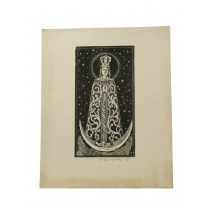 ŁUCZAK Stanisław - grafika [linoryt], 1945r., f. 14x26cm w świetle
