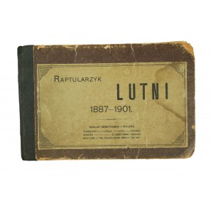 Raptularzyk Lutni 1887-1901, stempel: Chór Męski Kolejarzy Moniuszko w Poznaniu