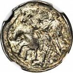 RR-, Bolesław II Śmiały 1058-1079, Denar, błąd BOLALZLAV, koń - CIENKIE NOGI W BUTACH