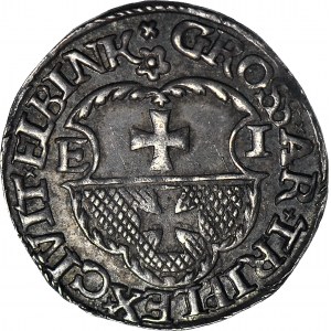 R-, Zygmunt I Stary, Trojak 1536, Elbląg, ELBINK, menniczy