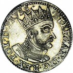 RR-, Stefan Batory, Trojak 1579, Gdańsk, popiersie w promienistej koronie, menniczy, b. rzadki