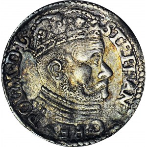 R-, Stefan Batory, Trojak 1582, Olkusz, rozeta, R1