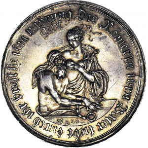 R-, Medal 1626 Sebastian Dadler, Miłość rodzicielska, srebro, 45mm, piękny