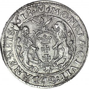 Zygmunt III Waza, Ort 1618, Gdańsk, piękny