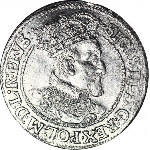 R-, Zygmunt III Waza, Ort 1621, Gdańsk, R2, rzadki i piękny