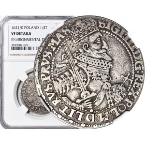 RRR-, Zygmunt III Waza, Ort 1621/1620 PRVS MAS, Bydgoszcz, Szatalin R7, Kopicki-, H-Czapski R8