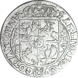 RR-, Zygmunt III Waza, Ort 1622, Bydgoszcz, POPIERSIE KRÓLA PRZESUNIĘTE W BOK, błąd L.I