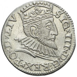Zygmunt III Waza, Trojak 1593, Ryga, piękny