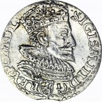 Zygmunt III Waza, Trojak 1594, Malbork, ze starego zbioru, piękny