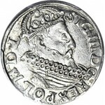 Zygmunt III Waza, Trojak 1619, Kraków, BEZ ZNAKÓW INTERPUNKCYJNYCH, menniczy