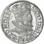 R-, Zygmunt III Waza, Grosz 1593 Olkusz, R5, piękny