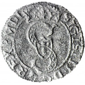 RRR-, Zygmunt III, szeląg Olkusz 1593, T.25?mk, R7