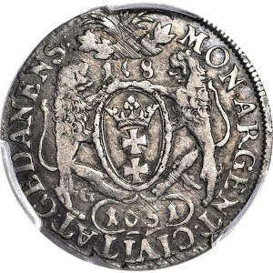 RRR-, Jan II Kazimierz, Ort 1651, Gdańsk obwódka tylko przy popiersiu