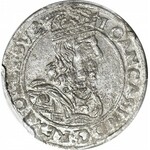 RR-, Jan II Kazimierz, Szóstak 1663, Lwów Ac-pT, bardzo rzadki