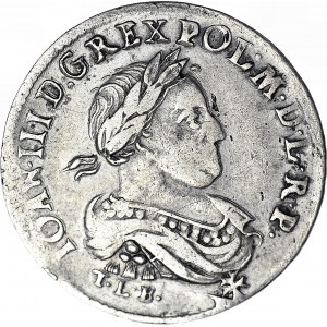 RR-, Jan III Sobieski, Ort 1680, najrzadszy rocznik, ilustrowany, R5