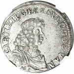 R-, Pomorze, Karol XI, 2/3 talara (Gulden) 1683, drukowane BSA, Szczecin, menniczy