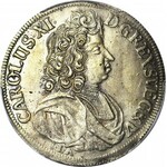 R-, Pomorze, Karol XI, 2/3 talara (Gulden) 1689, ILA, Szczecin, PIĘKNY
