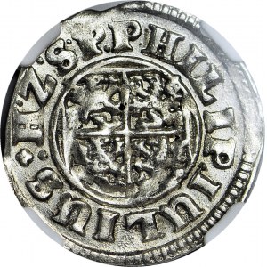 R-, Pomorze, Księstwo Wołogoskie, Filip Juliusz, Grosz 1613, Nowopole, Kop. R1