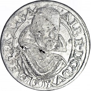 R-, Śląsk, Księstwo Żagańskie, A. Wallenstein, 3 krajcary 1631, S, Żagań, NAJRZADSZY ROCZNIK