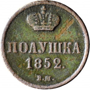 Zabór Rosyjski, Połuszka 1852 BM, Warszawa, nakład 80tys.