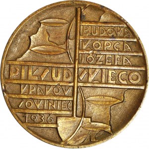 Medal 1936, Budowa Kopca Józefa Piłsudskiego w Krakowie, brąz