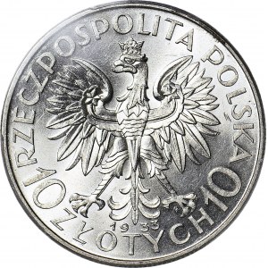 10 złotych 1933, Głowa, mennicza