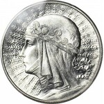 10 złotych 1933, Głowa, mennicza