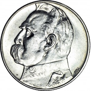 10 złotych 1934, Piłsudski, orzeł STRZELECKI, menniczy