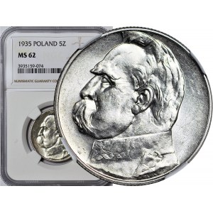 5 złotych 1935, Piłsudski, menniczy