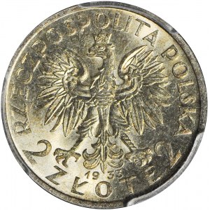 2 złote 1933, Głowa, mennicze