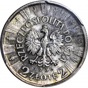 2 złote 1936 Piłsudski, Warszawa, RZADKI ROCZNIK, MENNICZY