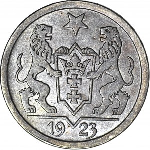 Wolne Miasto Gdańsk, 2 guldeny 1923, mennicze, PIĘKNE