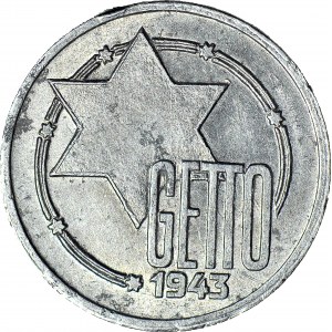 Getto, 10 marek 1943 Al, GDA10/5, gruby krążek, mennicze