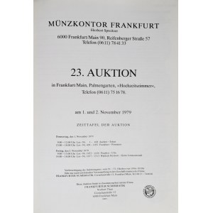 Münzkontor Frankfurt 23, 1/2 listopad 1979, kolekcja prób Getta Łódzkiego