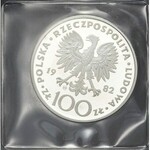 Zestaw dwóch monet srebrnych: 200 złotych 1982 Jan Paweł II i 100 złotych 1982 Jan Paweł II