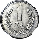 RR-, 1 złoty 1984 PRÓBA TECHNOLOGICZNA, miedzionikiel (MN), bez napisu