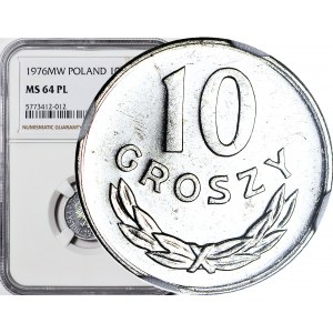 RR-, 10 groszy 1976, PROOFLIKE
