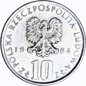 RR-, Polska Rzeczypospolita Solidarna, 10 złotych 1984, Jan Paweł II
