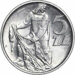 5 złotych 1974, Rybak, menniczy