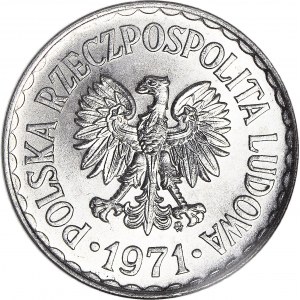 1 złoty 1971, mennicze