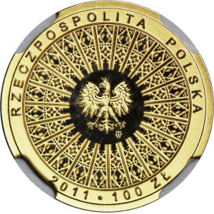 100 złotych 2011, Beatyfikacja Jana Pawła II, złoto