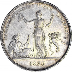 Niemcy, Wirtembergia, Wilhelm I, Talar 1833, Wolny handel